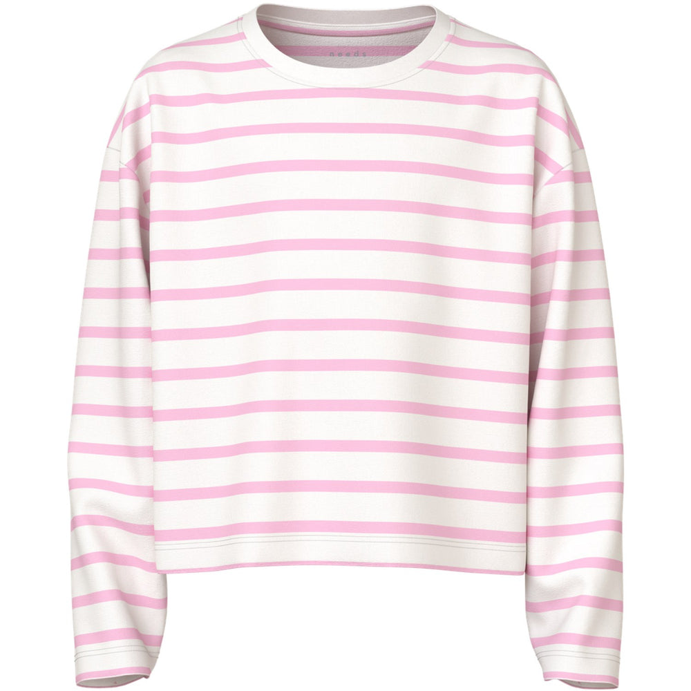 Køb Name It Cloud Dancer Sweet Dreams Stripe Nkfvita Ls Kort Rlx Top