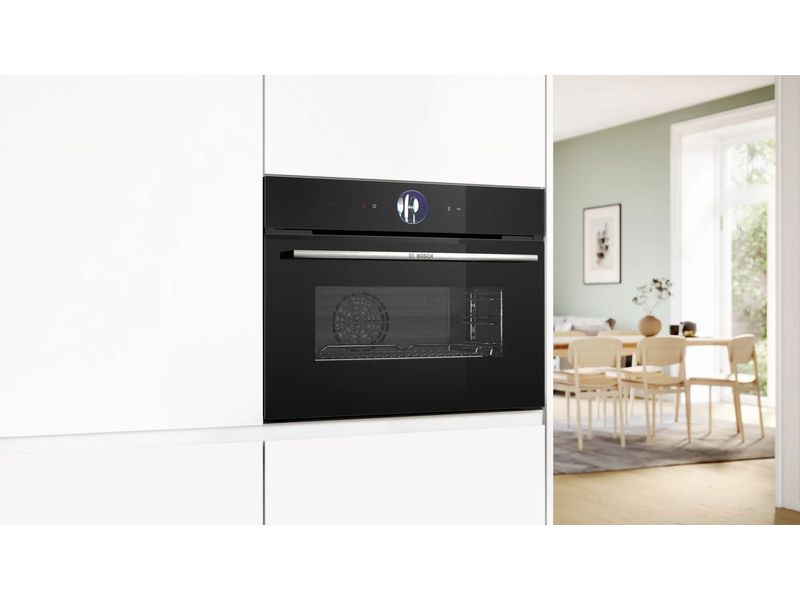 Bosch Einbaudampfbackofen CSG7361B1 Schwarz A Dampfbackofen mit digitalem Bedienring