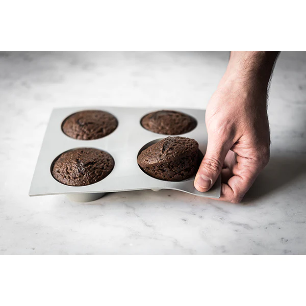 Elastomoule 4 muffins De Buyer