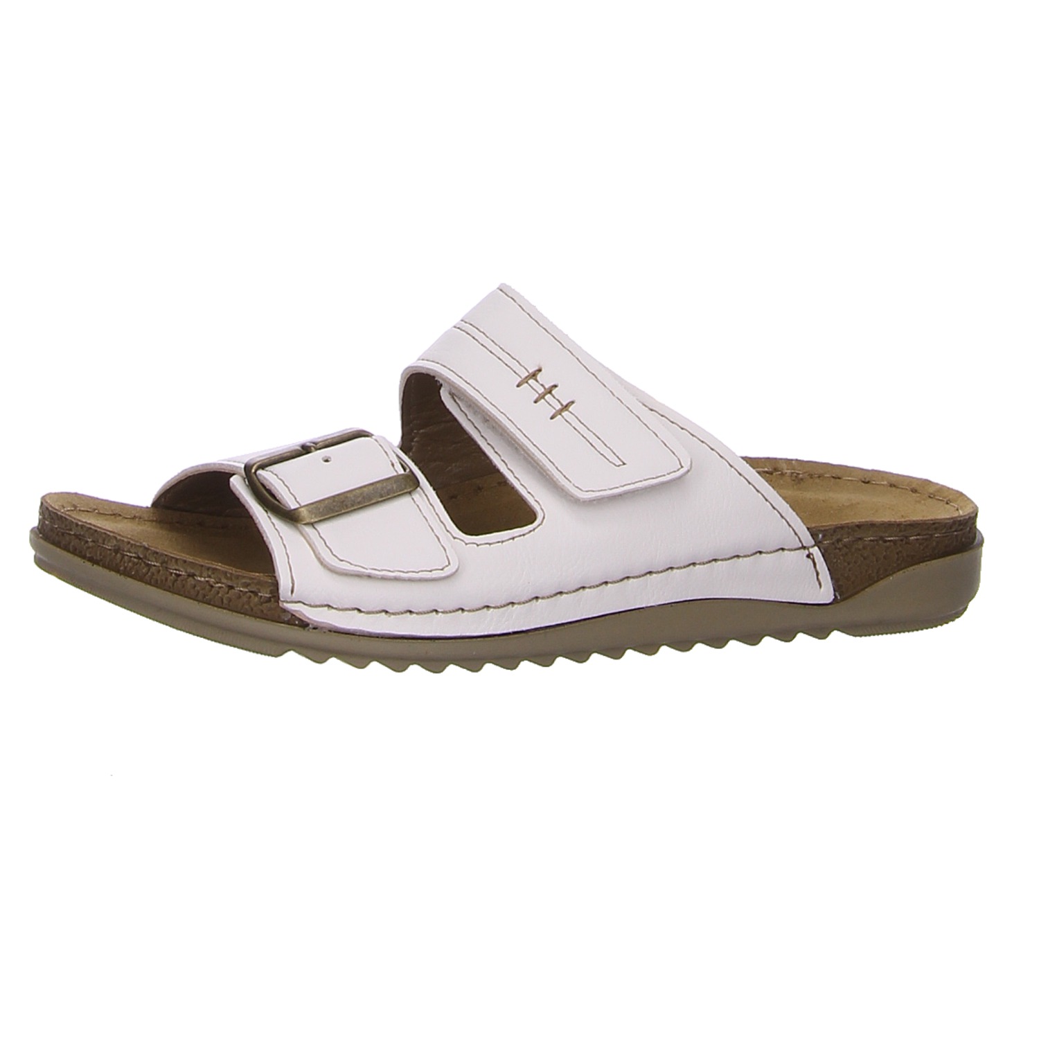 Fischer Pantoletten weiß weiss/weiss kombi