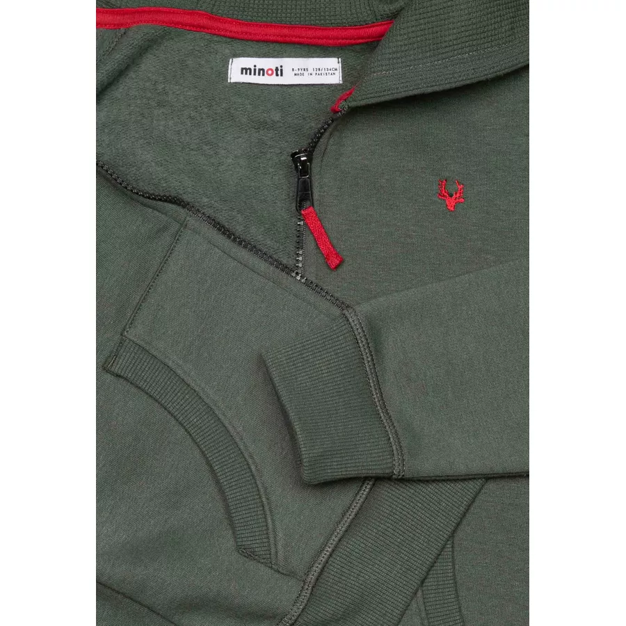 MINOTI Sweatjacke Khakigrün