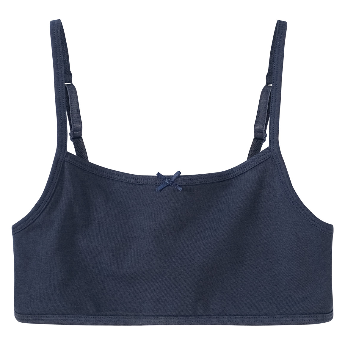 Famy 2 Mädchen Bustiers aus Bio-Baumwolle rosa / dunkelblau
