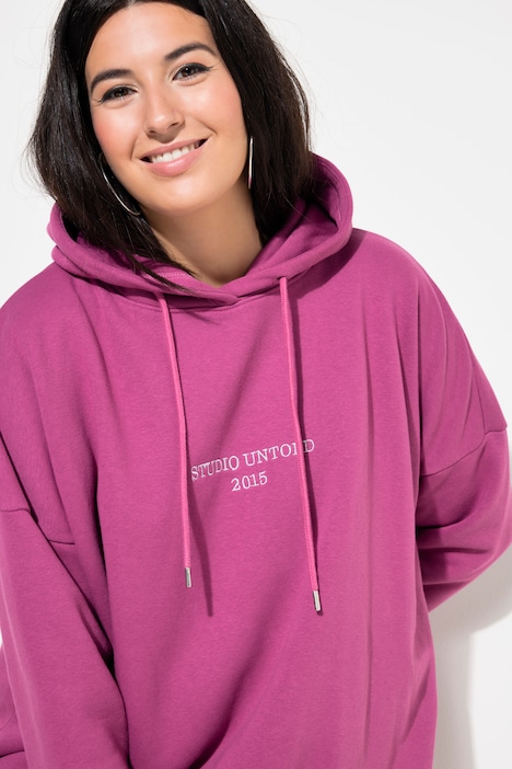 Hoodie, oversized, Stick-Statement, Kapuze, Langarm