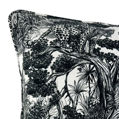 Housse coussin motif jungle - CRÉATION THÉVENON
