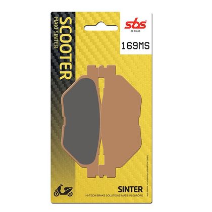 Plaquettes de freins SBS 169MS Sinter Métal Fritté Arrière