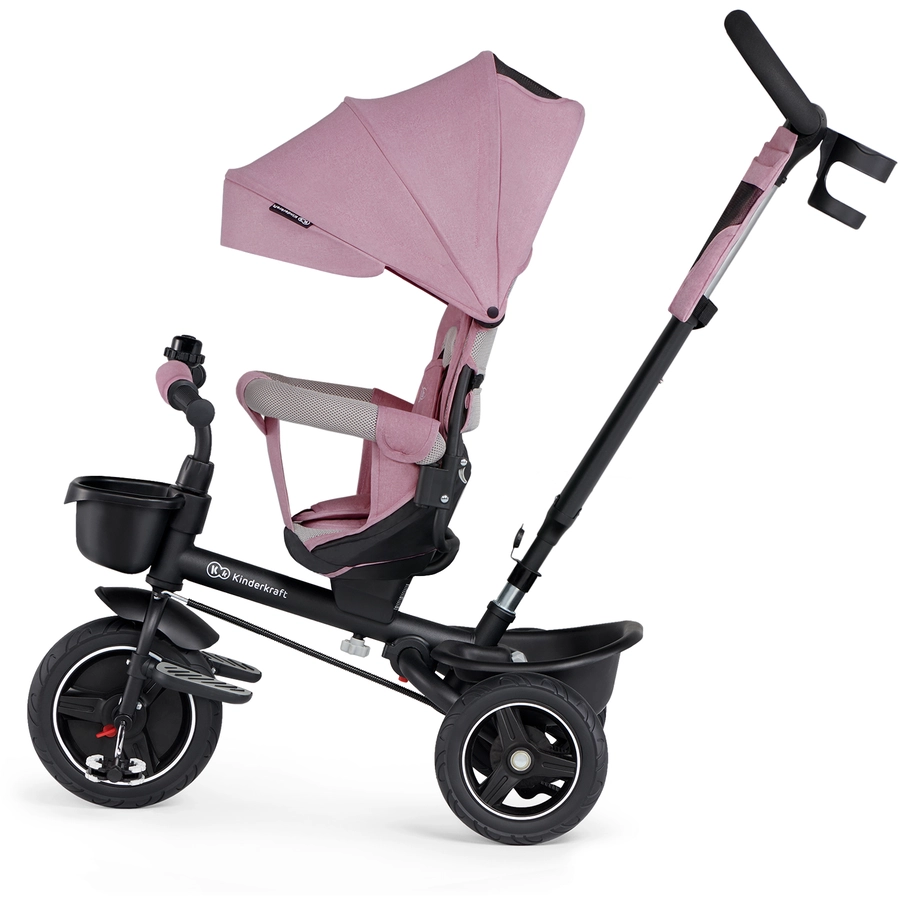 Kinderkraft 5 in 1 Dreirad SPINSTEP, mauvelous pink