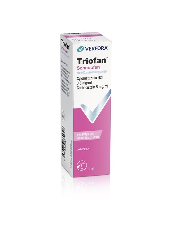 TRIOFAN Schnupfen ohne Konservierungsmittel Dosierspray für Säuglinge und Kleinkinder Dosierspr 10 ml
