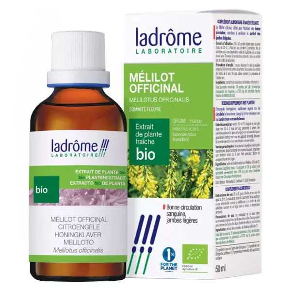 Extrato orgânico de trevo-doce fresco Ladrome 50ml