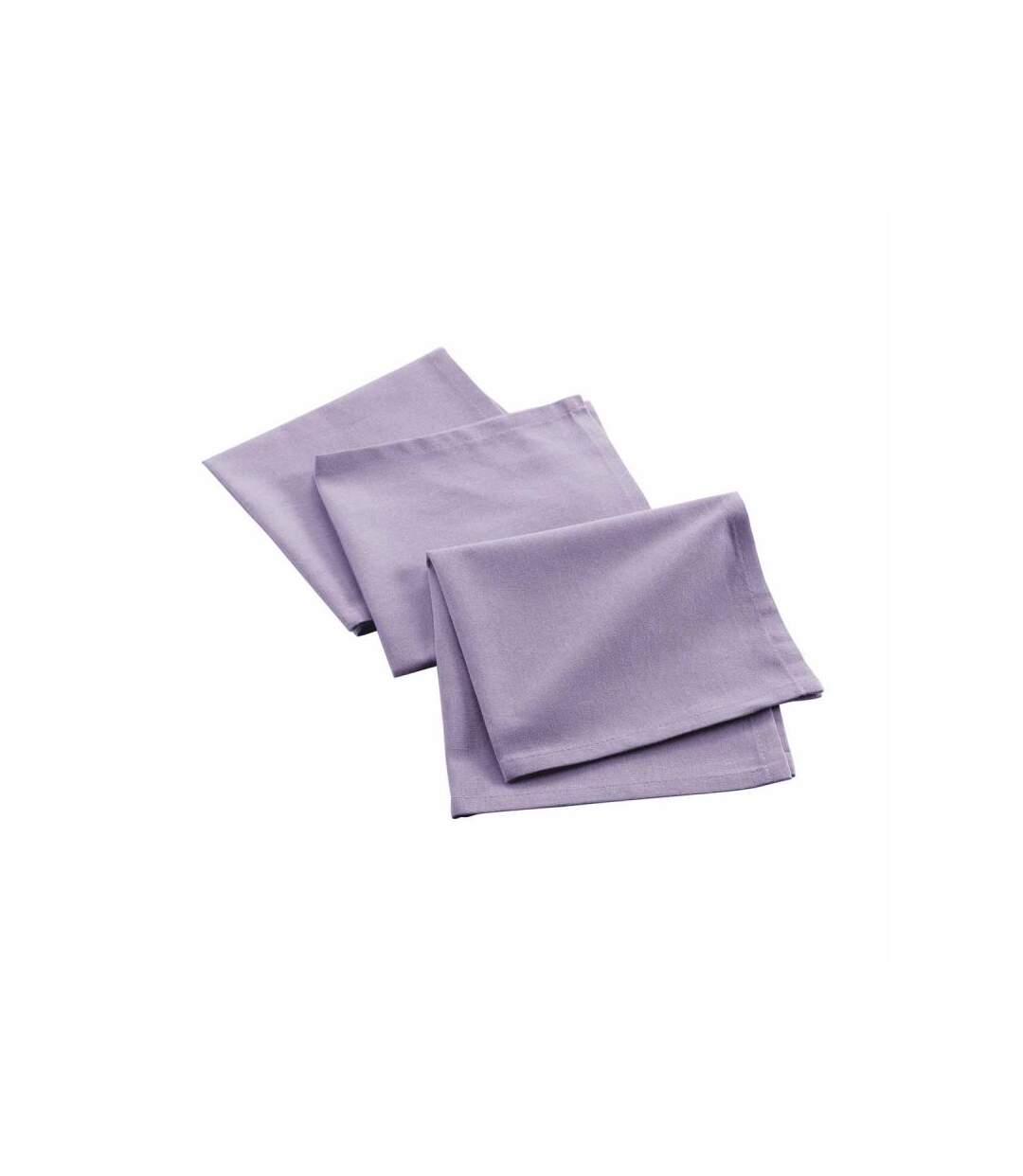 Lot de 3 Serviettes de Table Mistral 40x40cm Lilas