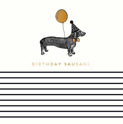 Birthday Sausage Alice Scott Card