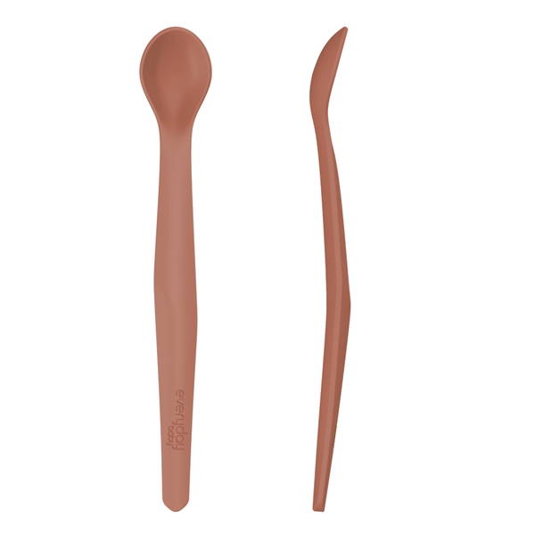 Everyday BabyEveryday Baby   Silikonlöffel 2 Stück nature red