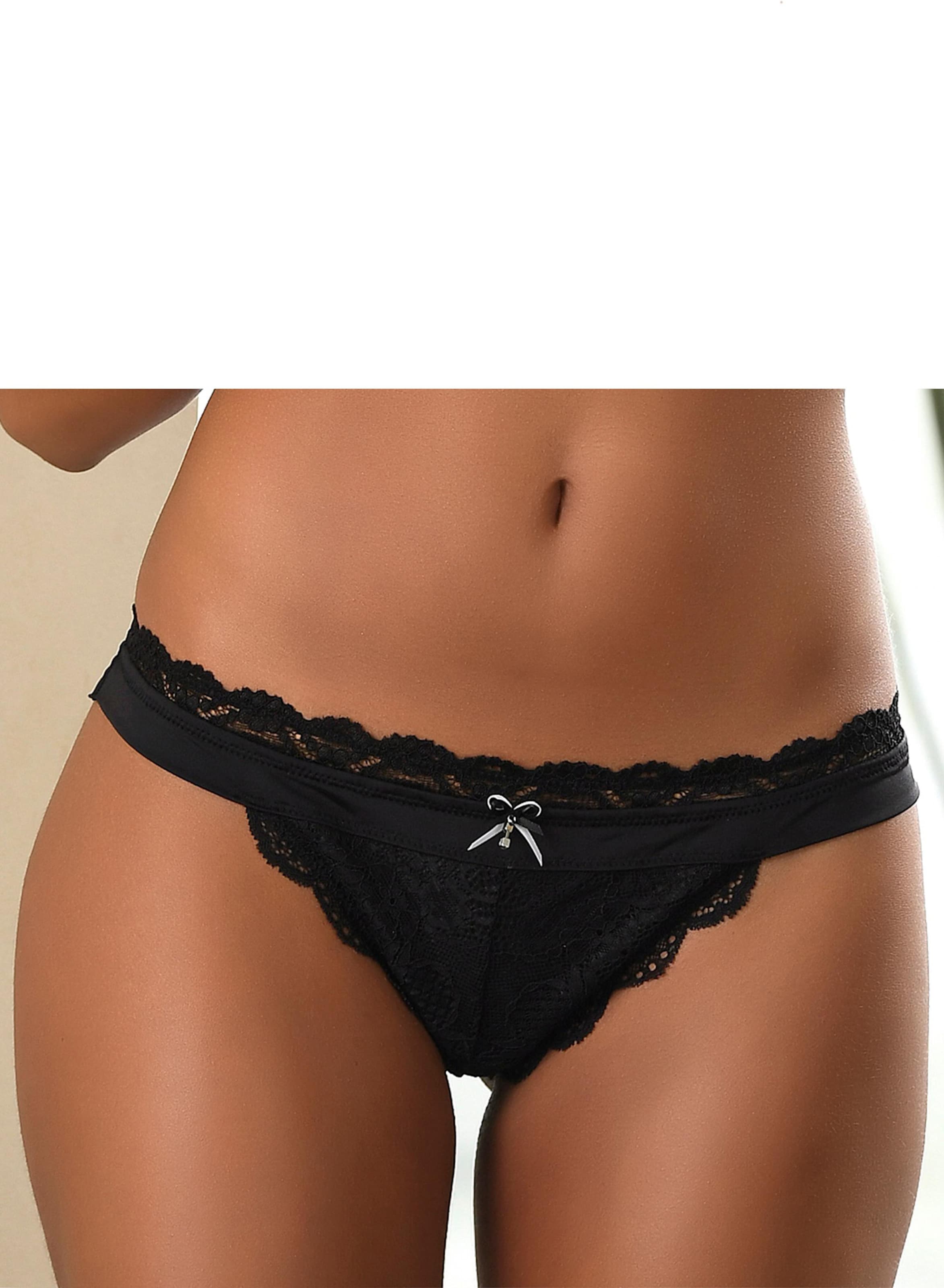 LASCANA String in schwarz