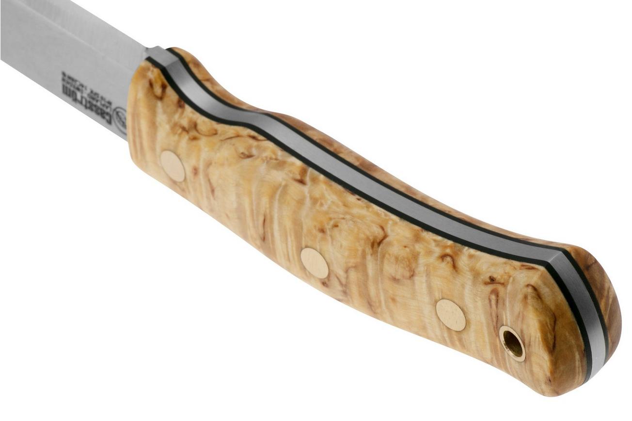 Casström No. 10 Swedish Forest Knife Scandi 14108, 14C28N Curly Birch Kydex, bushcraftmes