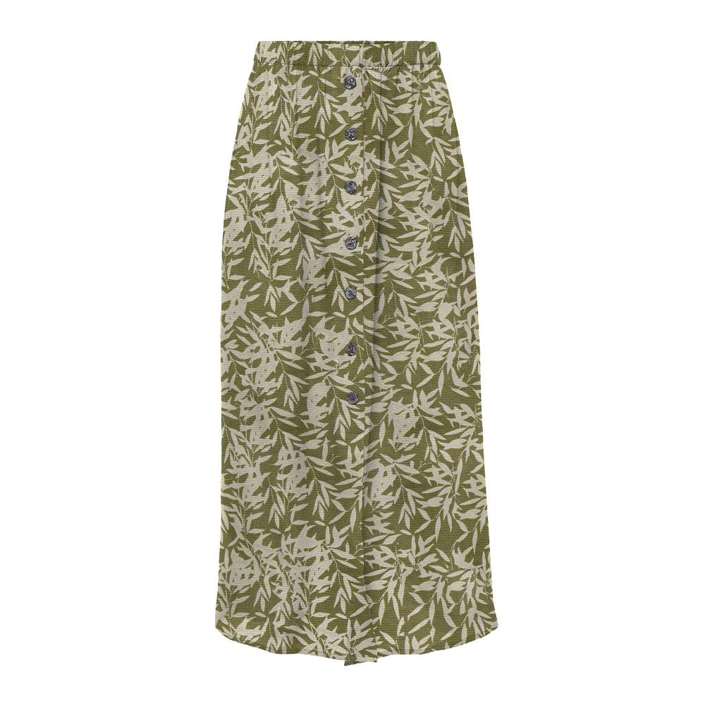 Only Jupe Longue Beige/Vert Femme Only Nova Life