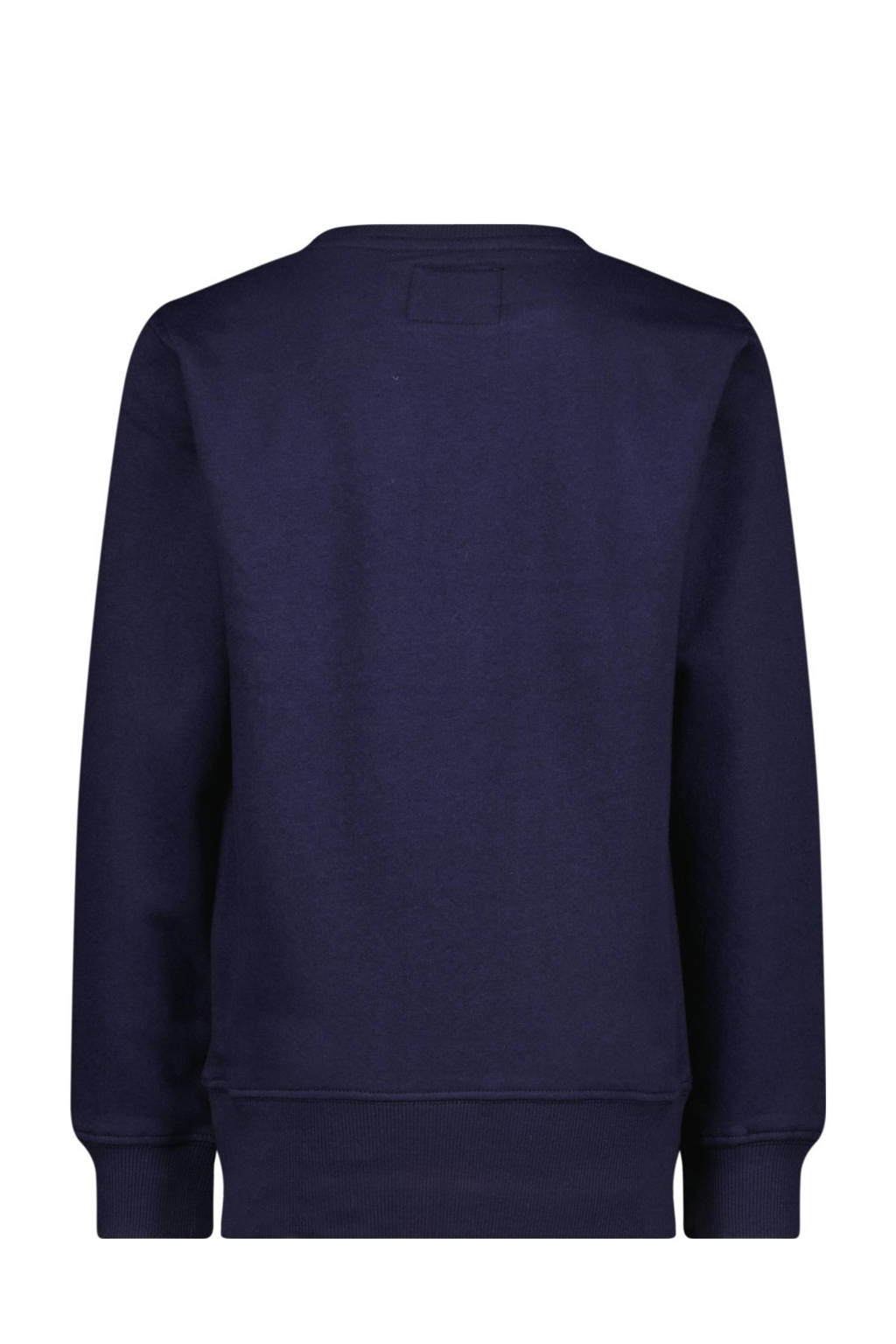 Raizzed sweater Sandane met logo donkerblauw