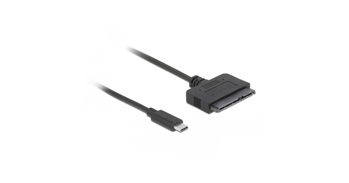 DeLOCKUSB Type-C Converter to 22 pin SATA 6 Gb/s  (Zwart)