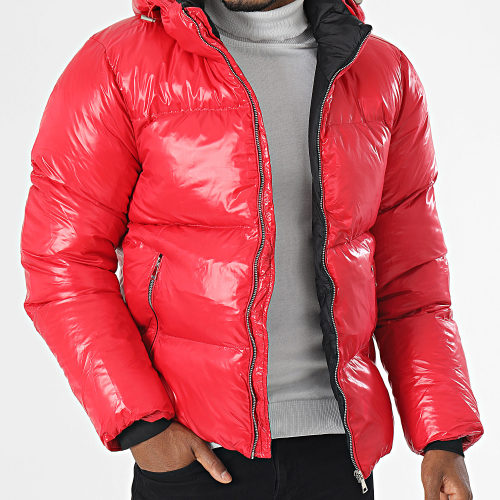 Doudoune Capuche Rouge