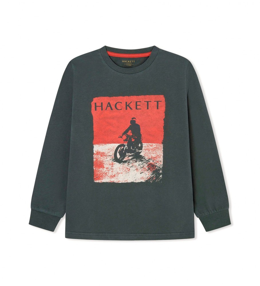 Camiseta Hackett Green para motocicleta