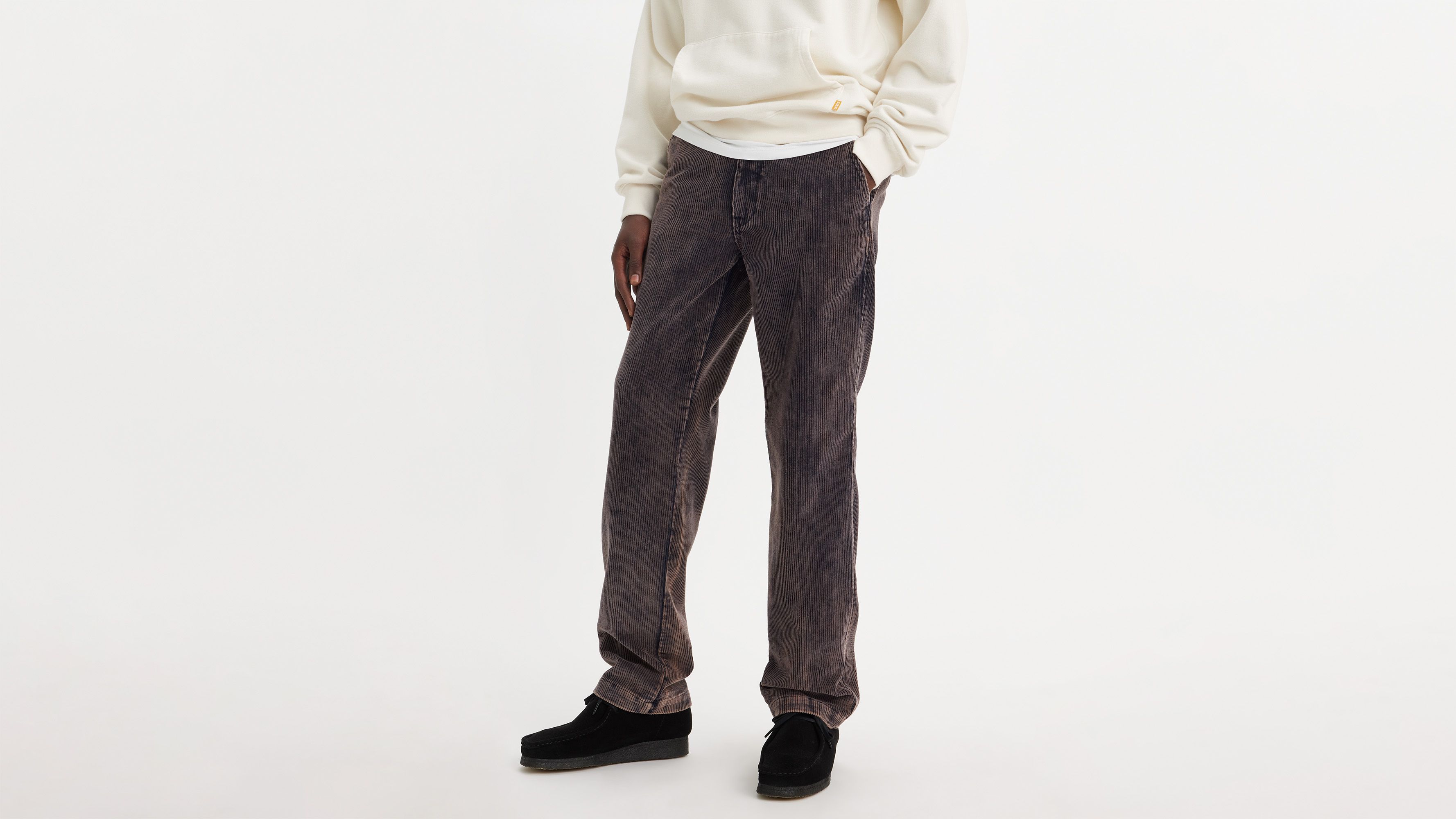 Pantalon velours XX Chino Authentic Straight - Balightic Navy 8W Snow Wash Corduroy - Bleu