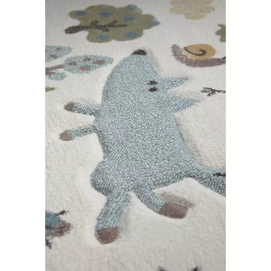 Sigikid Kinderteppich Forest weißblau