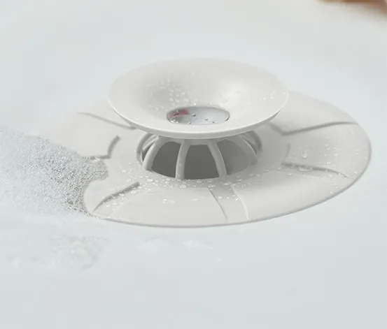 2-in-1: Abflusssieb und -verschluss