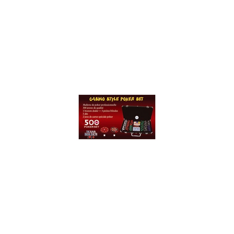 Mallette Poker 500 jetons 14,5gr