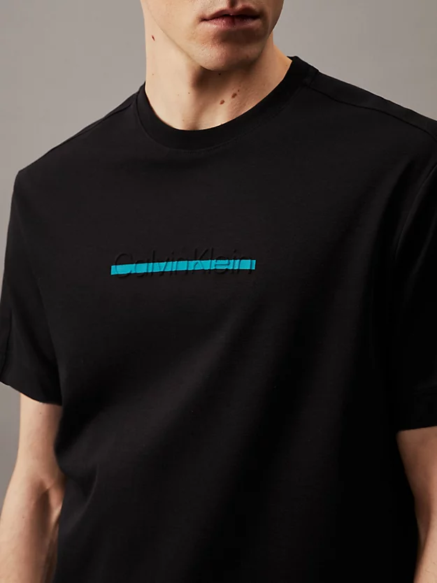 Camiseta de algodão com logotipo