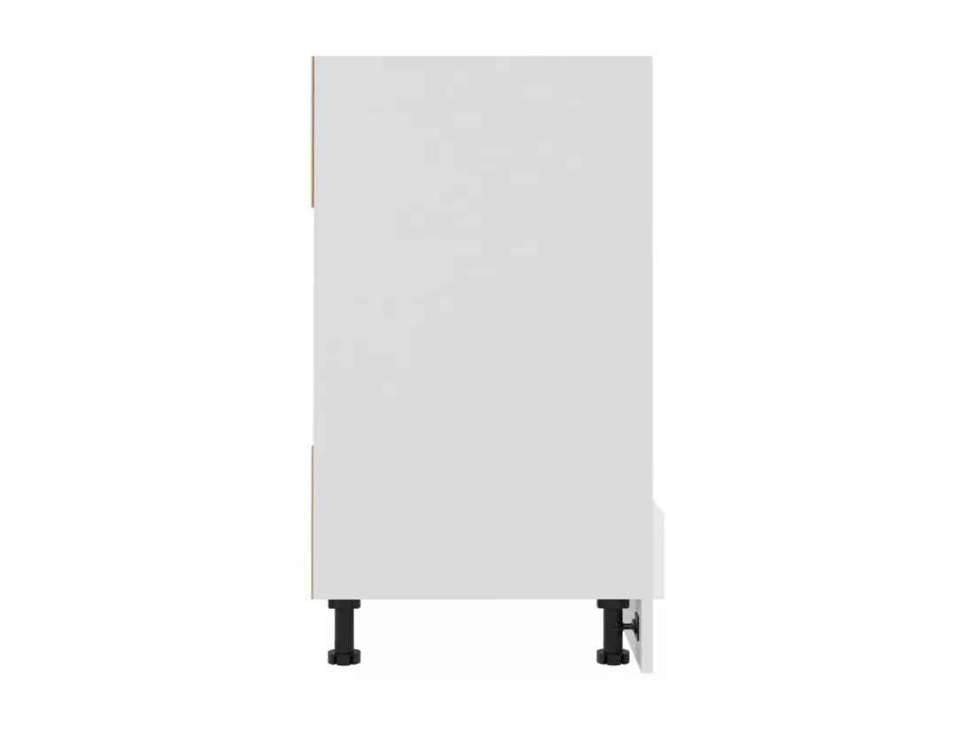 Armoire à four Blanc brillant 60x46x81,5 cm Bois d’ingénierie