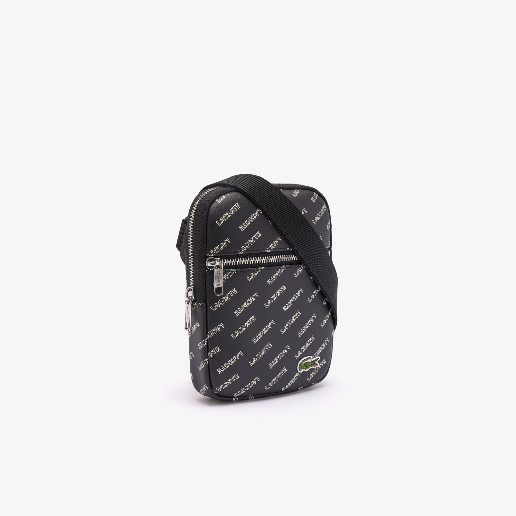 Sacoche LCST avec imprimé siglé Sacoches & Pochettes - Noir - Lacoste - Homme