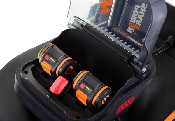 WORX WG749E, Skubbe plæneklipper, 46 cm, 2 cm, 8 cm, 55 L, Batteri