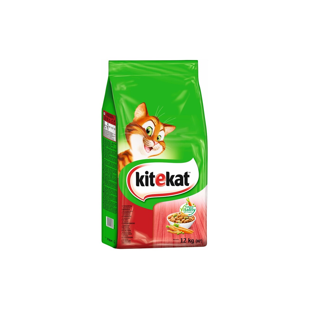 Kitekat 12kg Rind und Gemüse