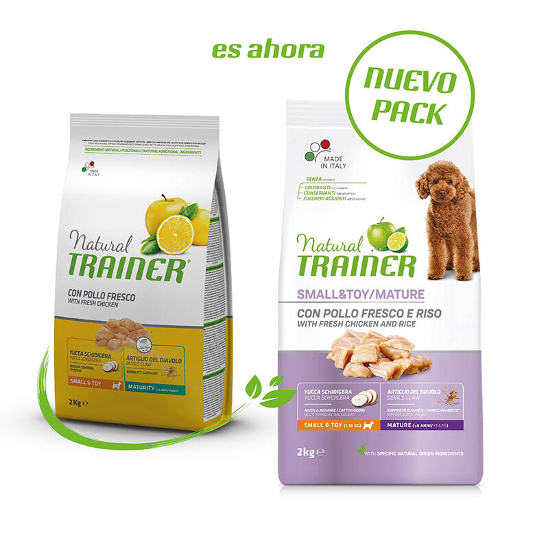 Ração Natural Trainer para Cães Adultos de Pequeno e Pequeno Porte com Frango