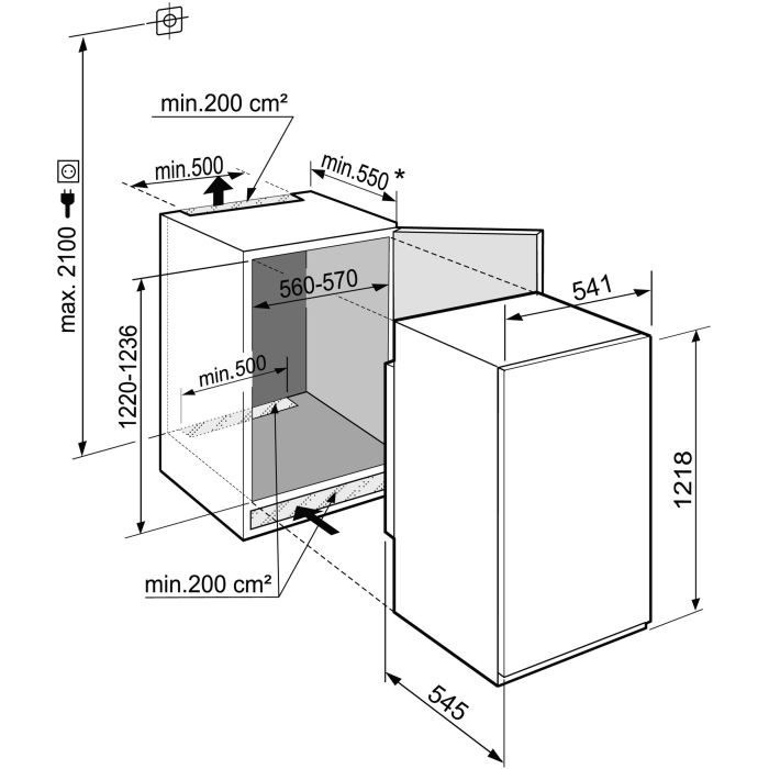 Liebherr Einbau-Kühlschrank IRSe 4101-20 Pure