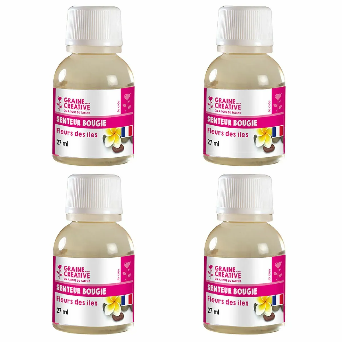 Graines Créatives Parfum Bougie Fleurs des Îles