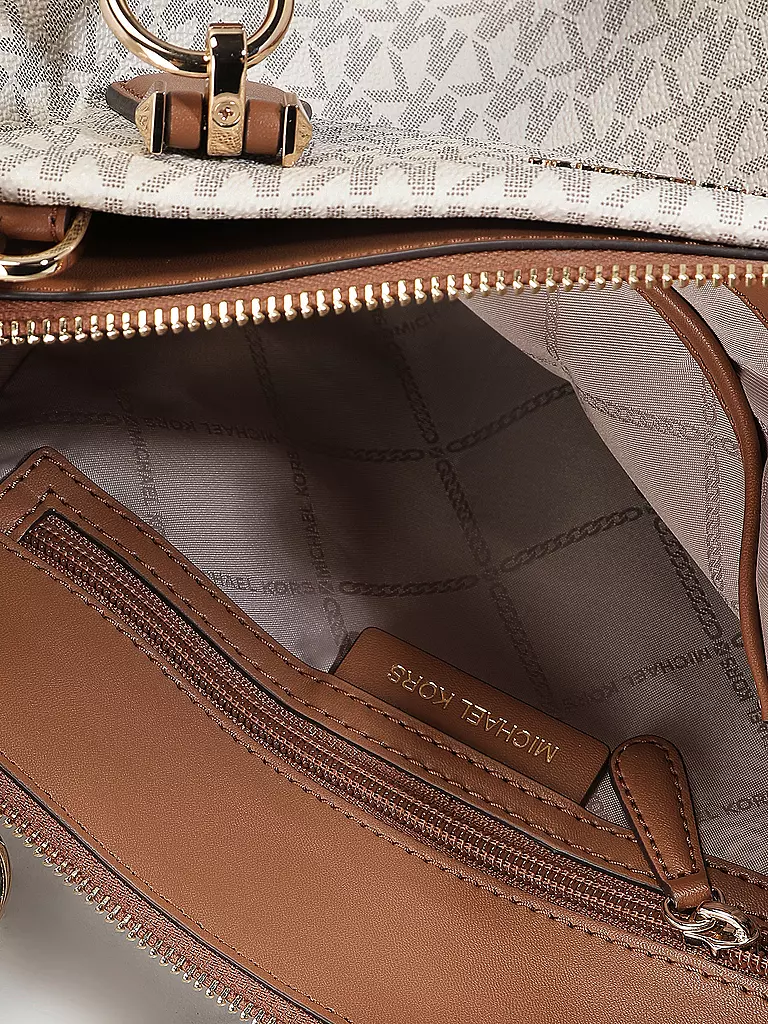 MICHAEL KORS Ledertasche - Henkeltasche MARILYN Medium creme