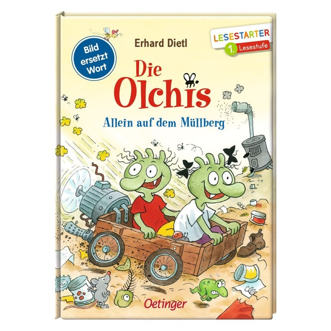 Die Olchis - Allein auf dem Müllberg - Bild ersetzt Wort - 1. Lesestufe