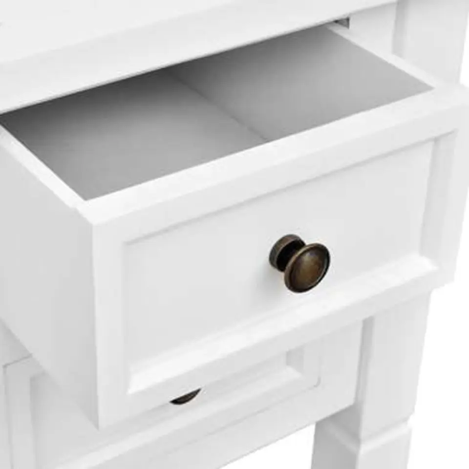 vidaXL - Bureau - Wit - Hout