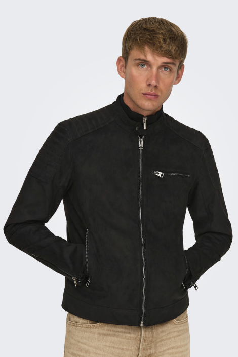 Only & Sons zwarte heren jas