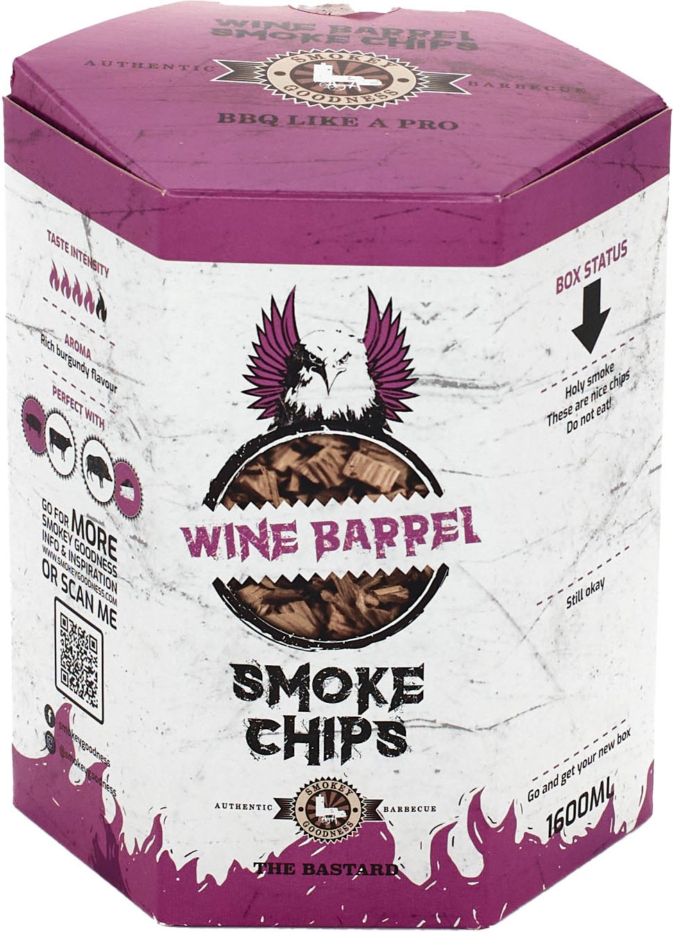 The Bastard rooksnippers Smokey Goodness Wine smoke chips 1600 ml