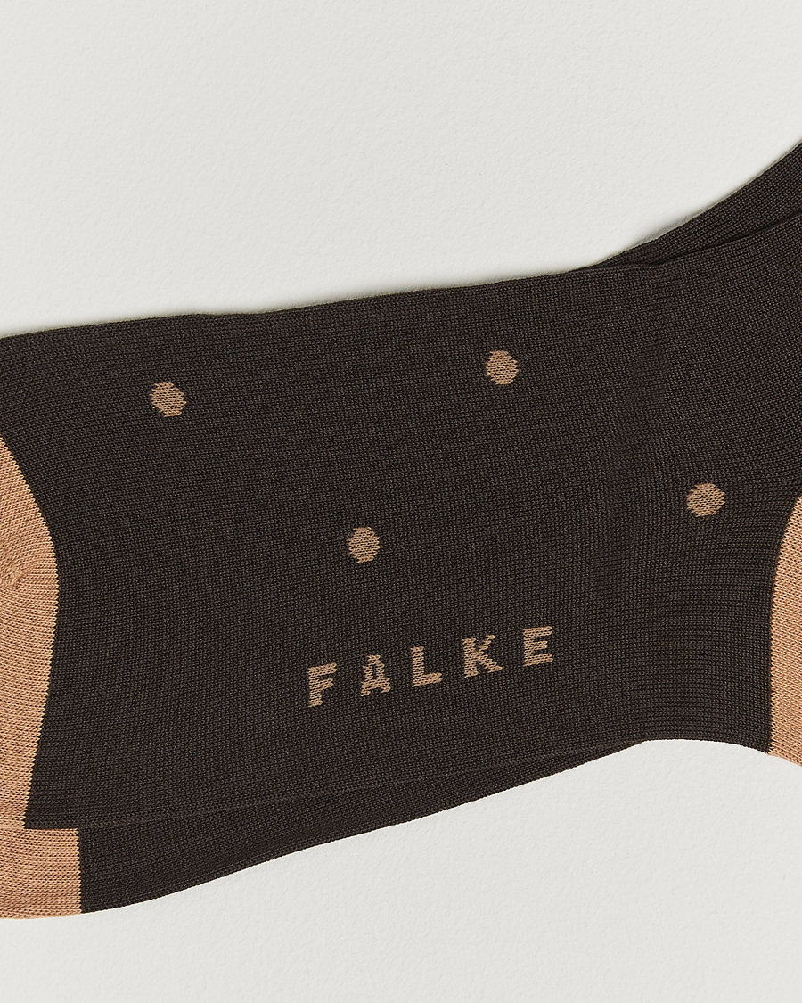 Falke Cotton Dot Sock Brown