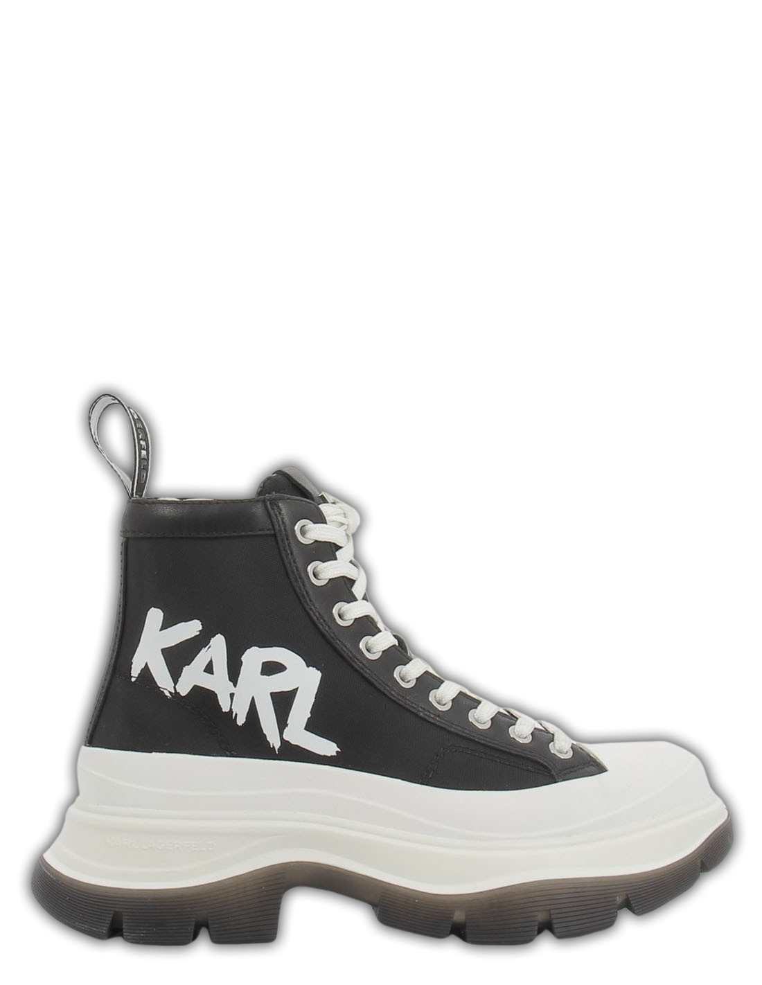 karl lagerfeld Baskets Compensées Montante Femme Luna Karl Graffiti Mid Noir