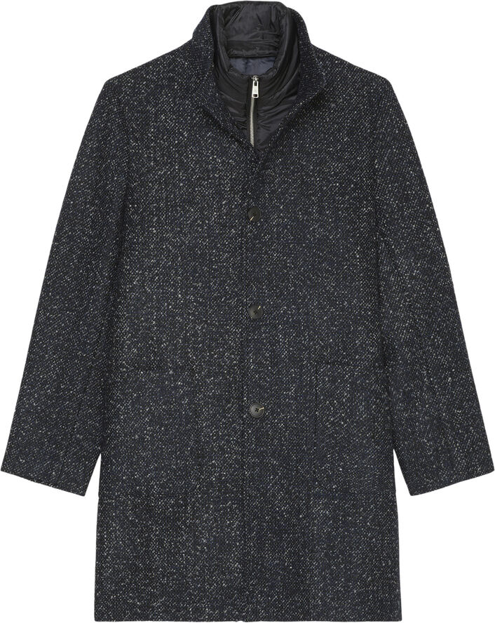Marc O’Polo Coat, RWS-wool, windshield, stand-u Dark navy