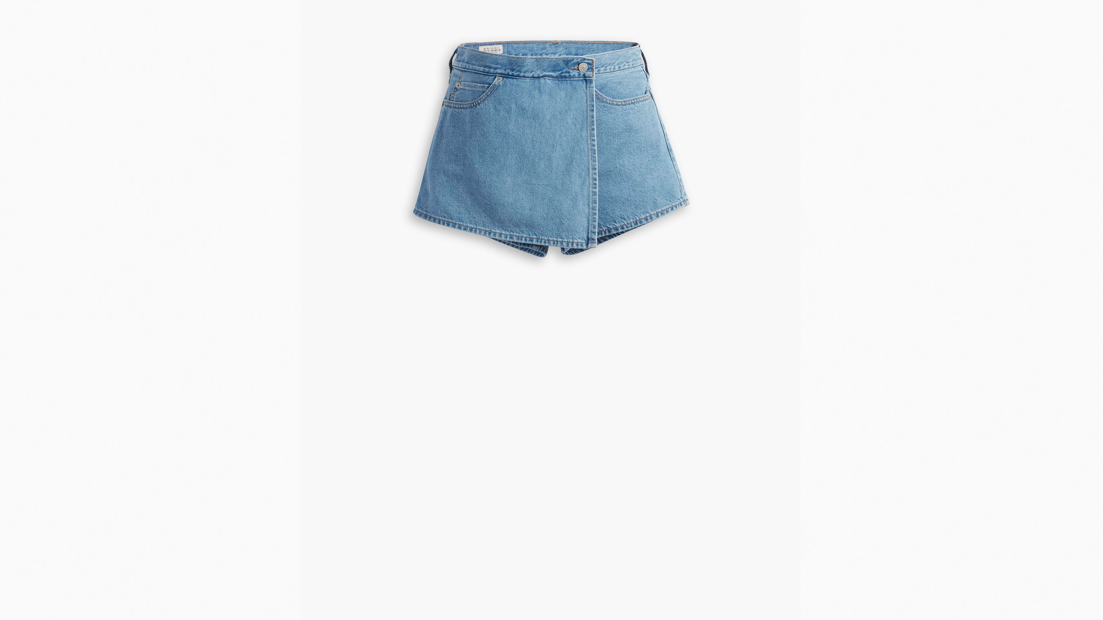 Jupe short - Light Indigo Stonewash - Bleu