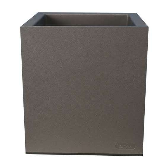 Bac Granit carré en polypropylène 100% recyclable Gris L.40 x H.45cm