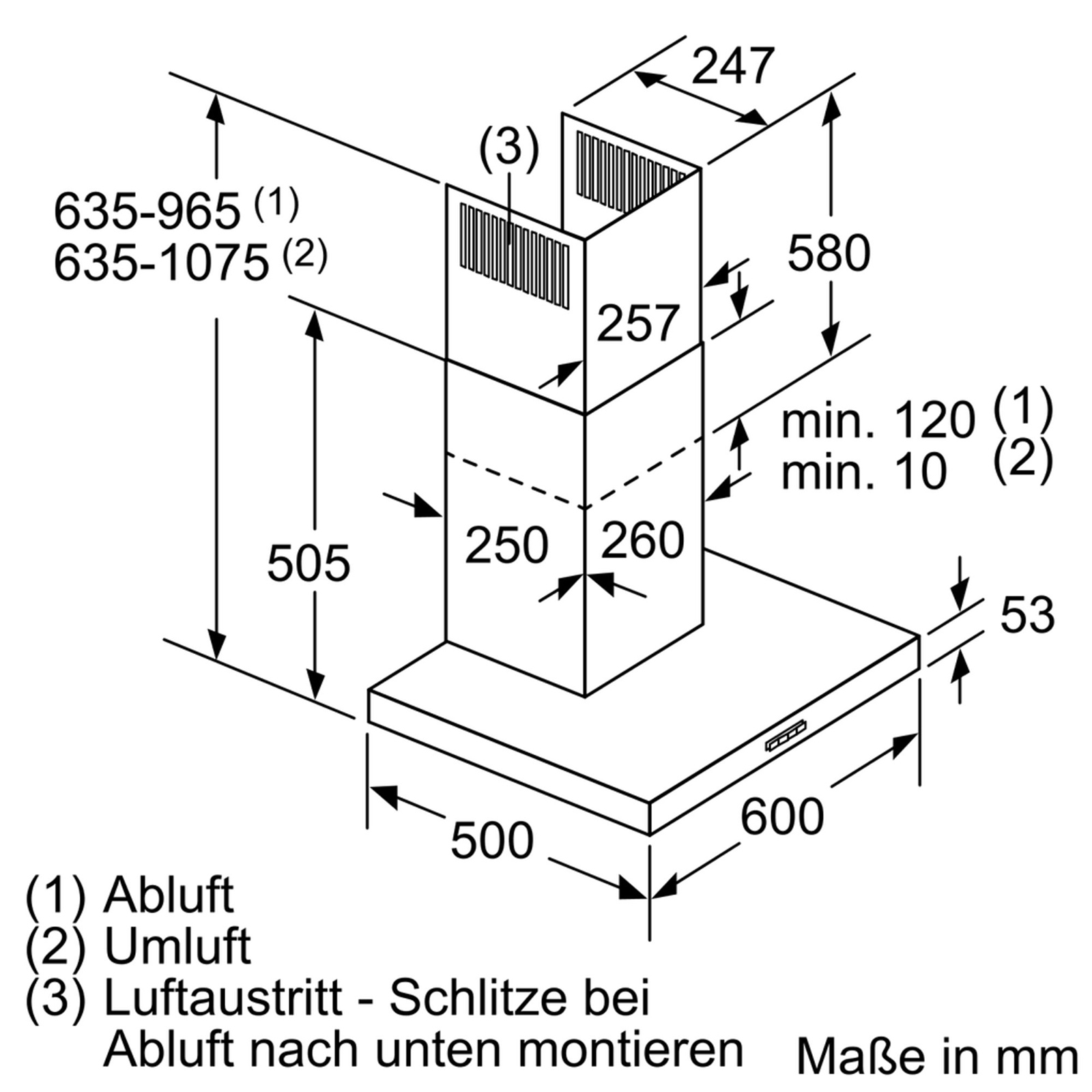 NEFF Dunstabzugshaube D64BBC0N0 - Edelstahl - B