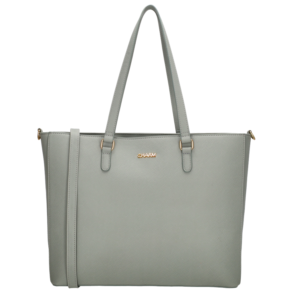 Charm London Birmingham Shopper 15,6 Inch Lichtgrijs