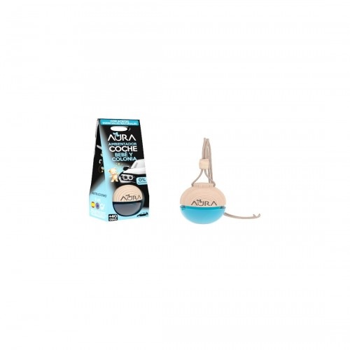 Aromatizador de carro Aura com fragrância de bebê e colônia