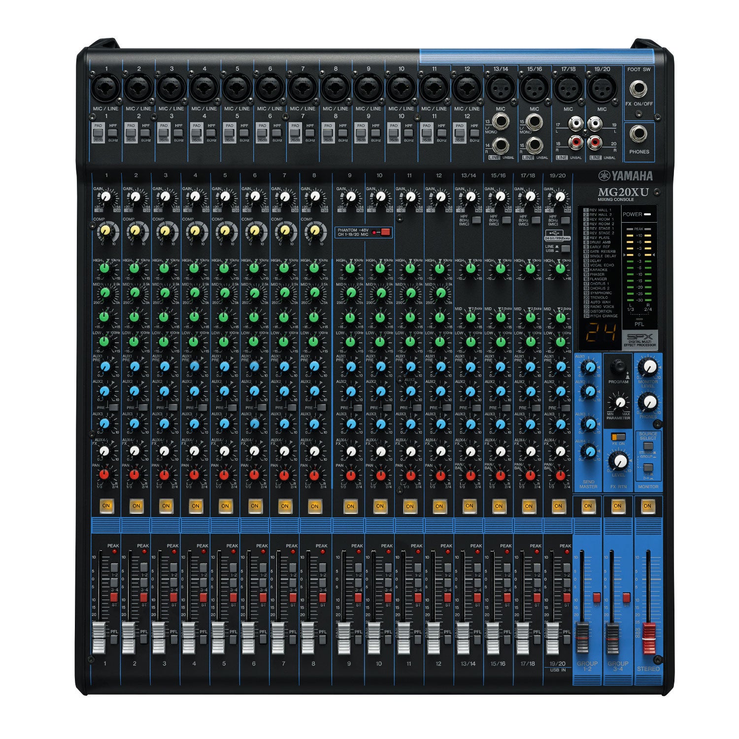 Yamaha MG20XU 20-kanaals mengtafel