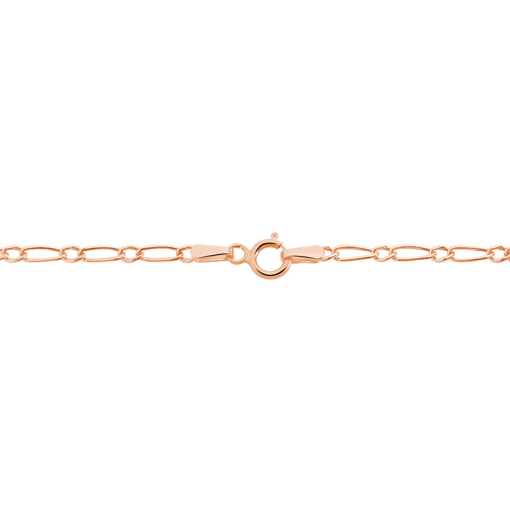 Bracelet Ophelio Maille Alternee 1/1 Or Rose
