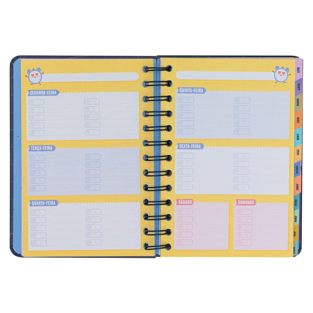 Agenda Wonder 24/25 Semanal Pequena - Planos que Prometem e Sonhos que Acontecem